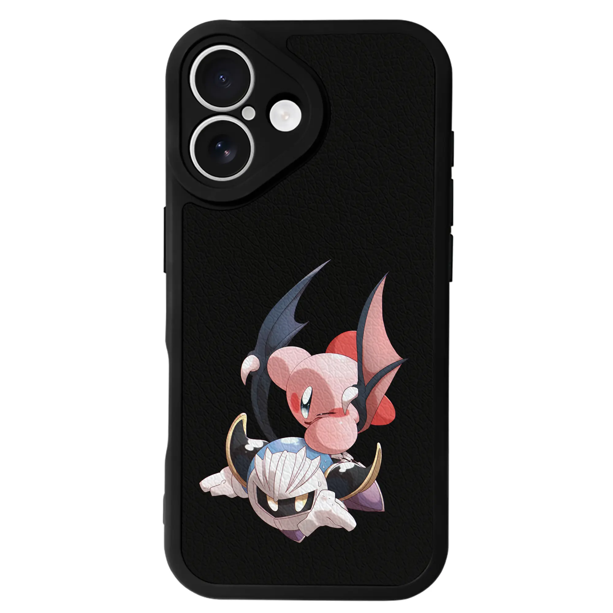 星のカービィ グッズ メタナイト - IPhone 16シリーズ対応 ・ シリコンスマホケース ・ レザー調 ・ 高精度フィット ・ 耐衝撃 ・ ワイヤレス充電対応 ・ 精密カット